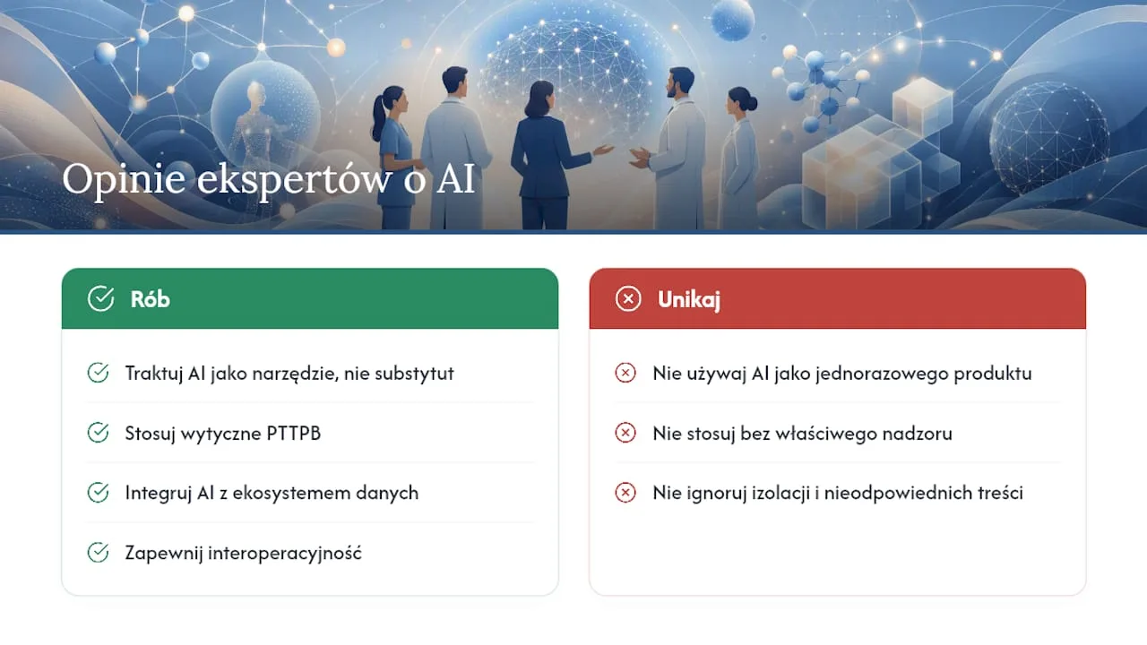 Co mówią eksperci o AI w medycynie? — overview diagram